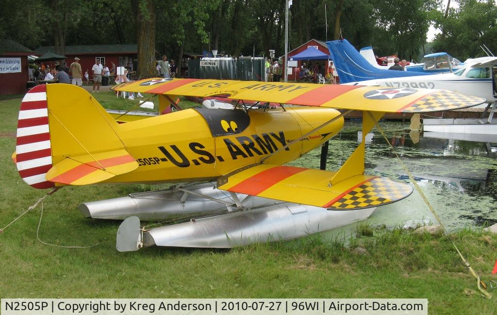 N2505P, 2008 Green Sky Adventures Micro Mong C/N 32, Micro Mong beached at AirVenture 2010.