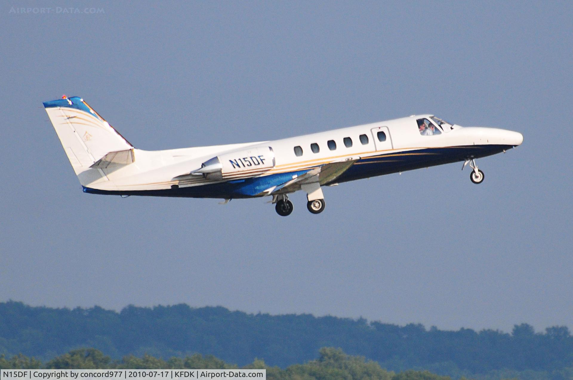 N15DF, 1988 Cessna 550 Citation II C/N 550-0578, Seen at KFDK on 7/17/2010