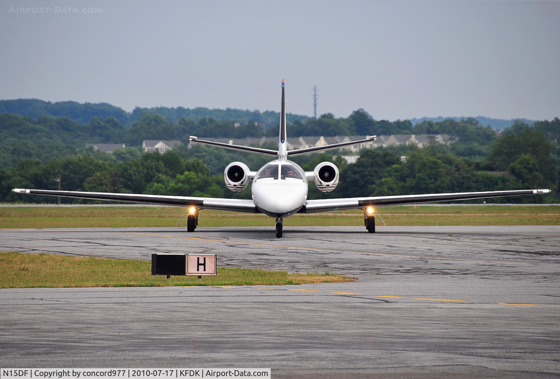 N15DF, 1988 Cessna 550 Citation II C/N 550-0578, Seen at KFDK on 7/17/2010