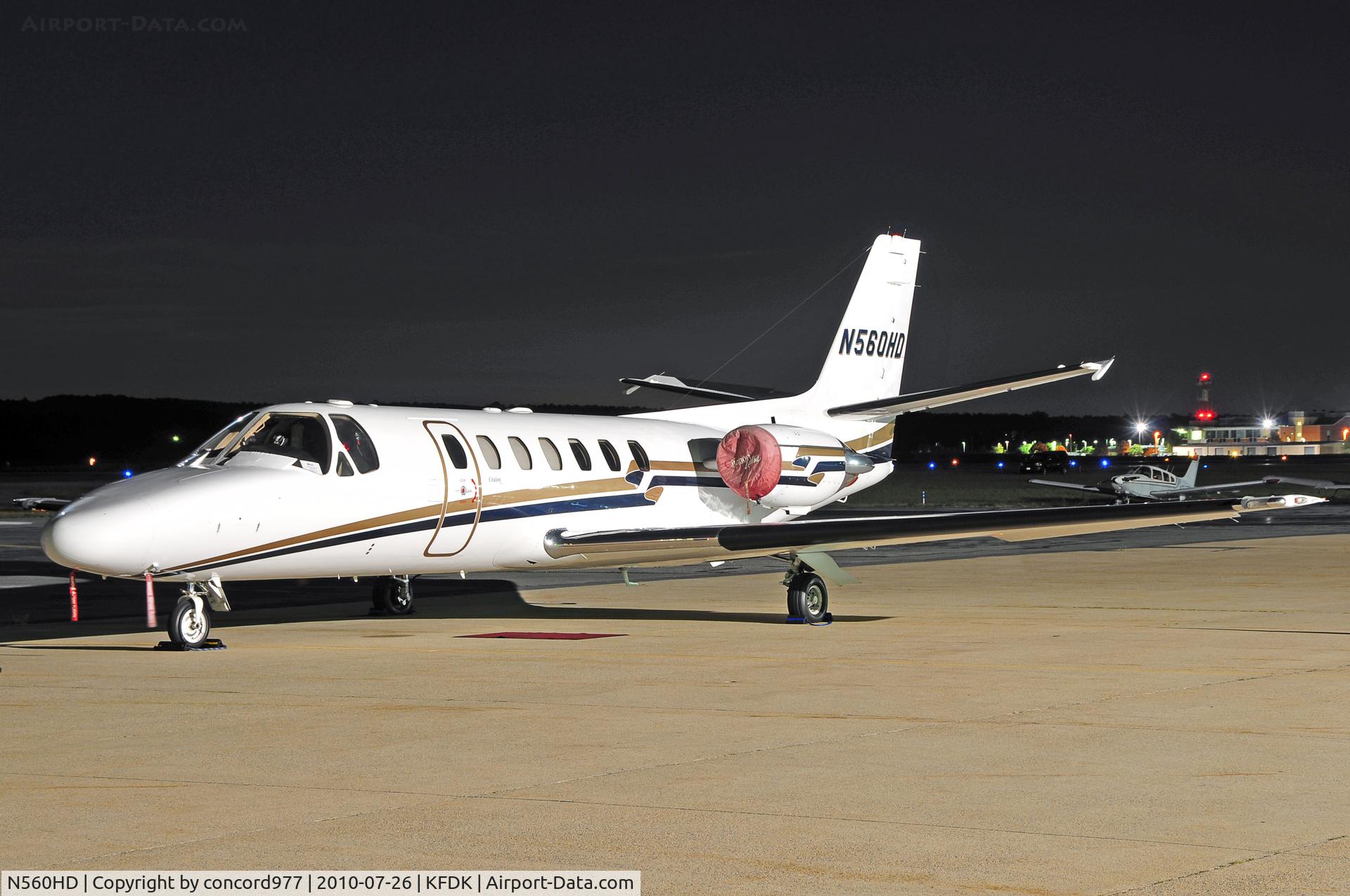 N560HD, 1994 Cessna 560 Citation Ultra C/N 560-0274, Seen at KFDK on 7/26/2010