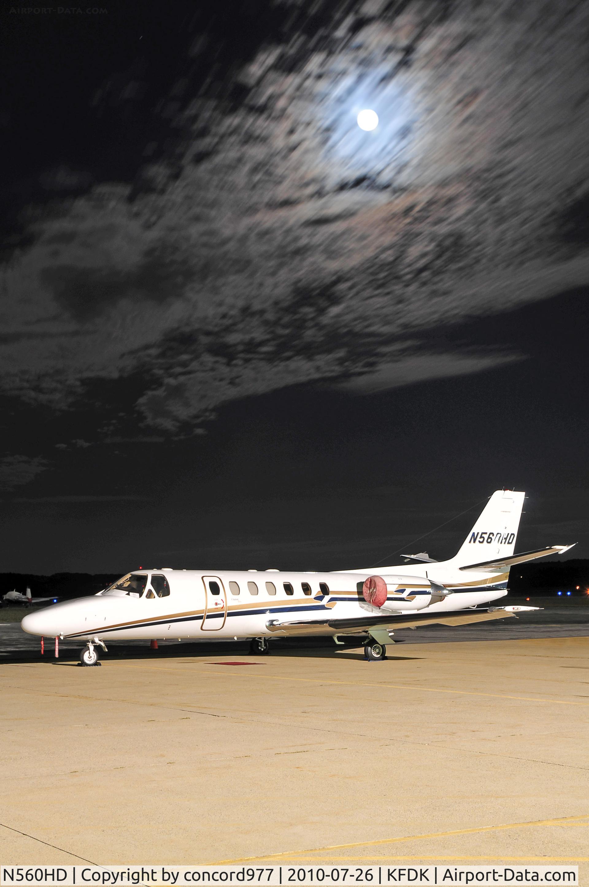 N560HD, 1994 Cessna 560 Citation Ultra C/N 560-0274, Seen at KFDK on 7/26/2010