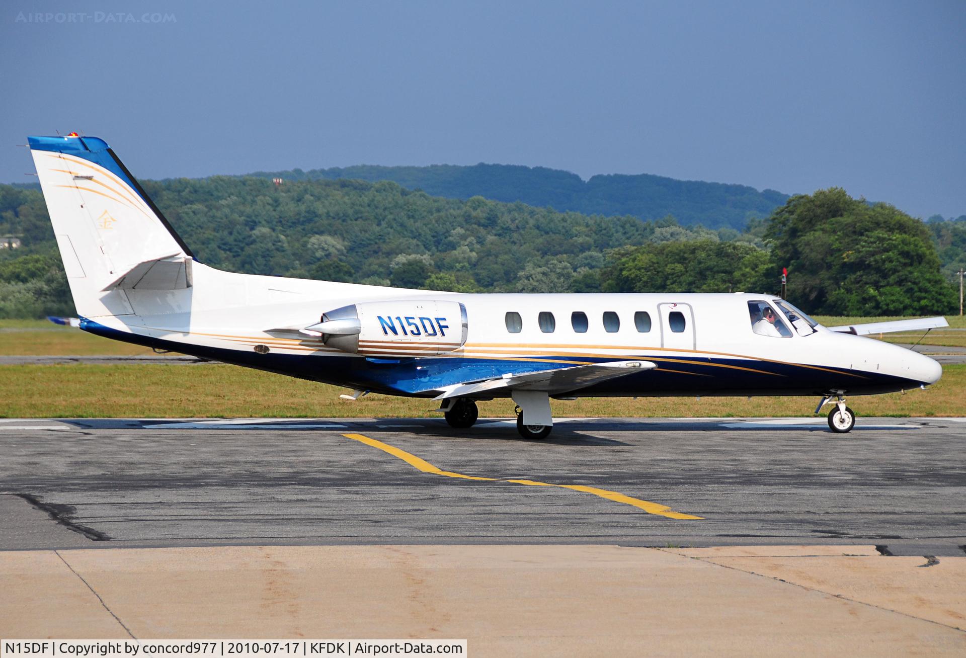N15DF, 1988 Cessna 550 Citation II C/N 550-0578, Seen at KFDK on 7/17/2010