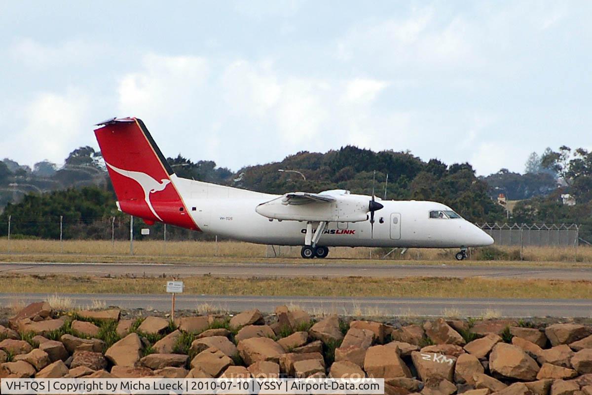 VH-TQS, 1995 De Havilland Canada DHC-8-202 Dash 8 C/N 418, At Sydney