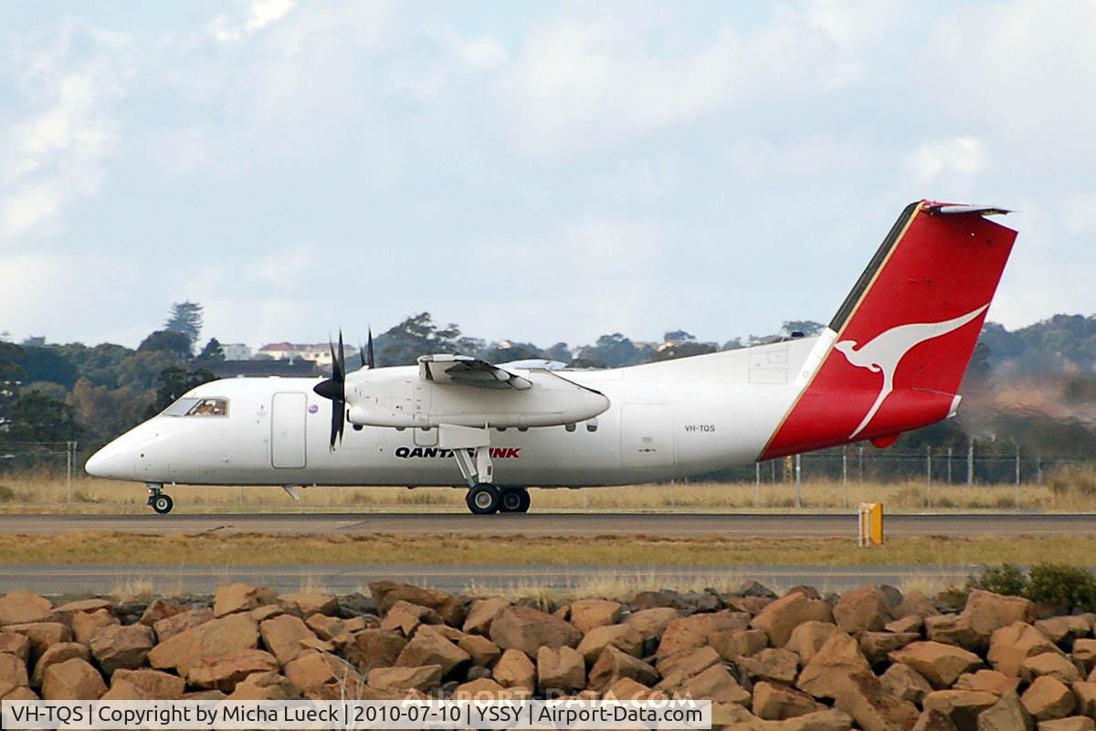 VH-TQS, 1995 De Havilland Canada DHC-8-202 Dash 8 C/N 418, At Sydney