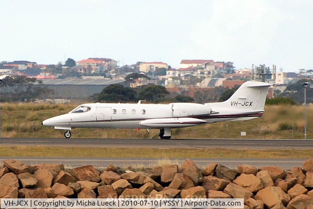 VH-JCX, 1986 Gates Learjet 36A C/N 36A-057, At Sydney