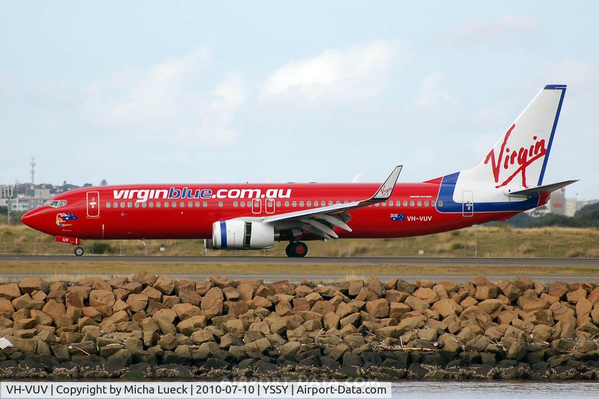 VH-VUV, 2010 Boeing 737-8FE C/N 37821, At Sydney