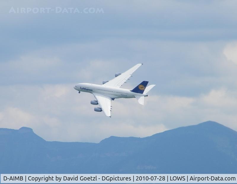 D-AIMB, 2010 Airbus A380-841 C/N 041, Overflight.