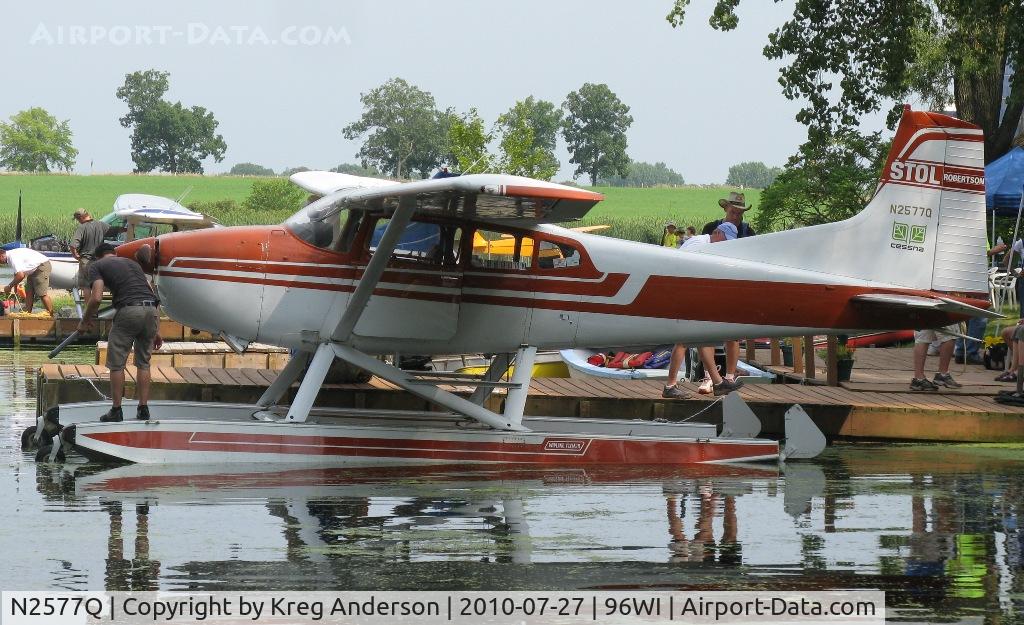 N2577Q, 1977 Cessna A185F Skywagon 185 C/N 18503520, Cessna A185F Skywagon unloading at AirVenture 2010.