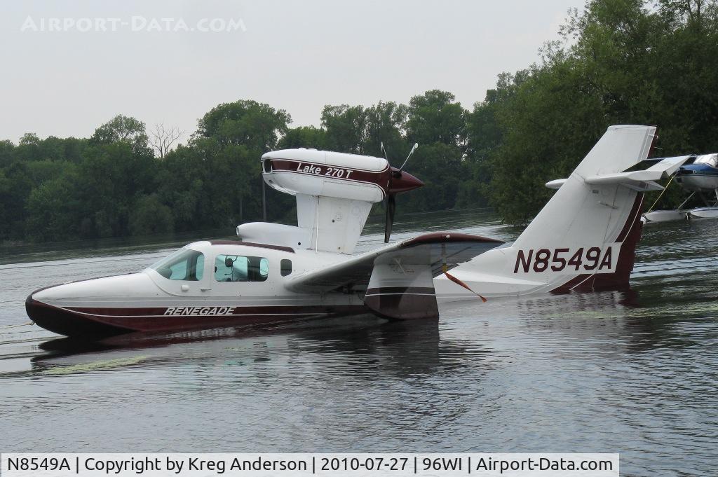 N8549A, 1991 Aerofab Inc LAKE 250 C/N 111, Lake La-4-250 Renegade moored at AirVenture 2010.