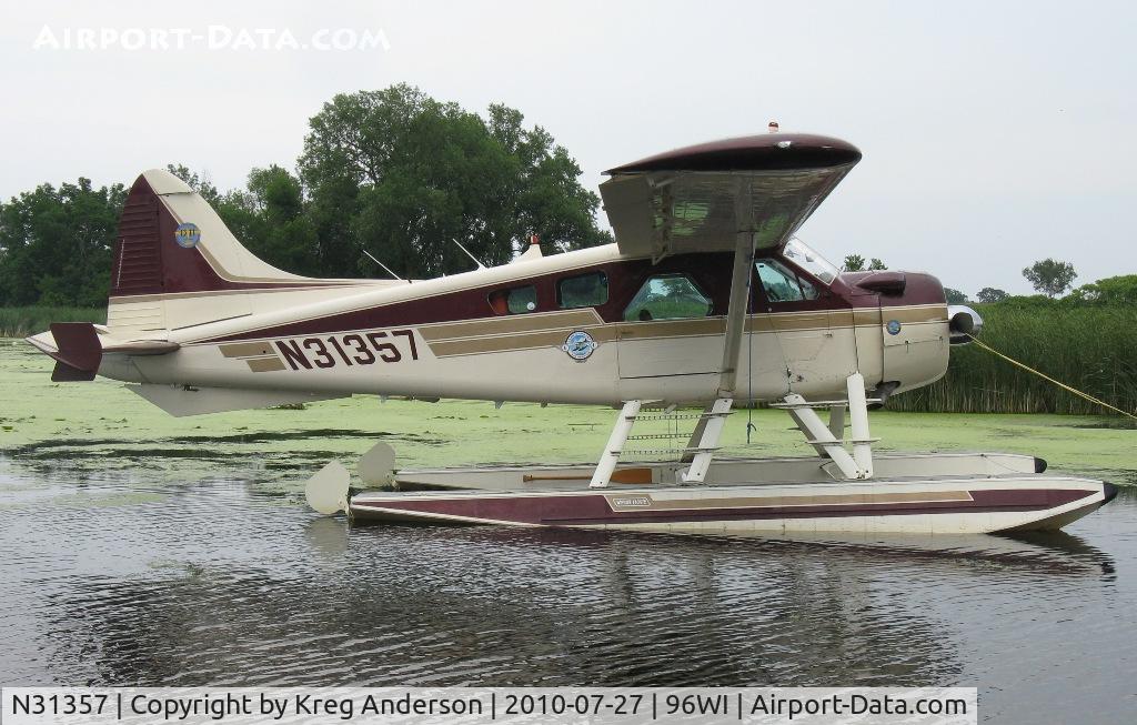 N31357, 1957 De Havilland Canada DHC-2 Beaver Mk.1 C/N 1126, deHavilland DHC-2 Beaver moored at AirVenture 2010.