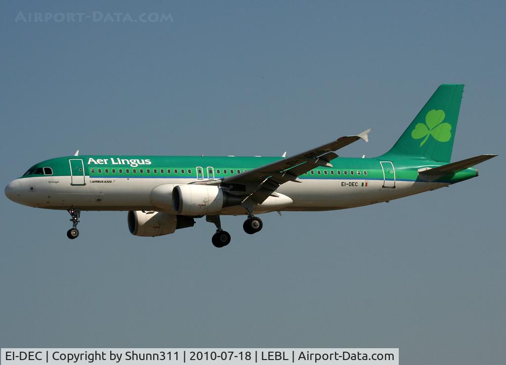 EI-DEC, 2004 Airbus A320-214 C/N 2217, Landing rwy 25R