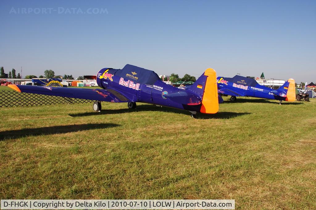 D-FHGK, 1942 Noorduyn AT-16 Harvard IIB C/N 14A-324, 100 years Airfield Wels-Red Bull / Sennheiser Noorduyn AT-16 Harvard IIB