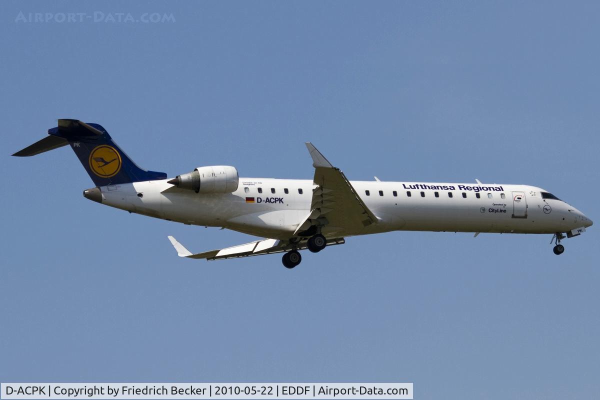 D-ACPK, 2002 Canadair CRJ-701ER (CL-600-2C10) Regional Jet C/N 10063, on final RW07R