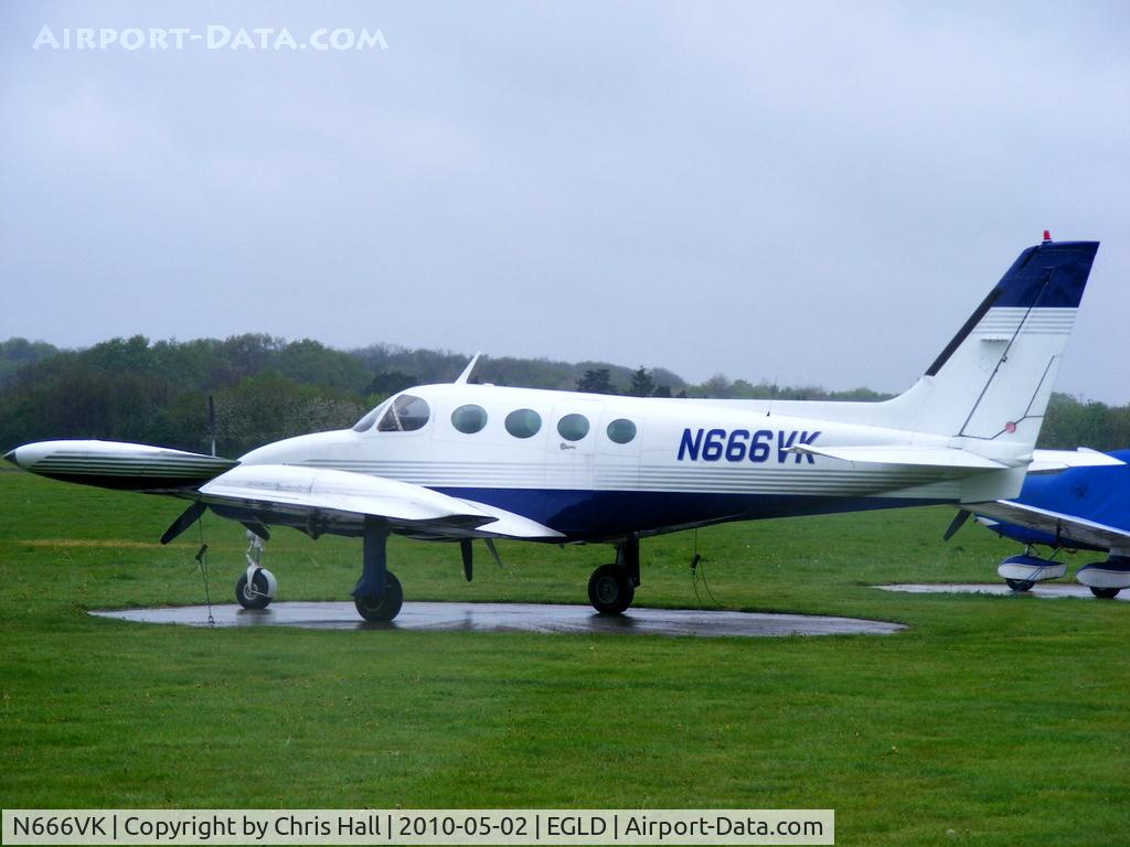 N666VK, 1977 Cessna 340A C/N 340A0345, destroyed in an arson attack whilst parked at Denham airfield on the night of 14th July 2010