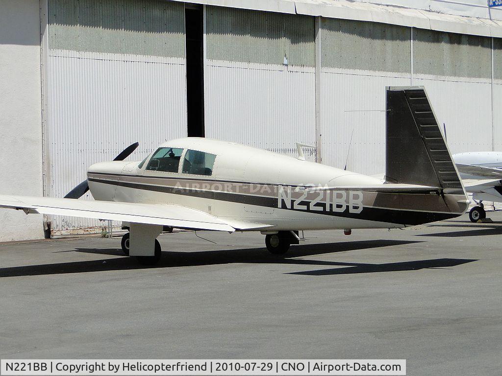 N221BB, 1968 Mooney M20C Ranger C/N 690006, Parked at the radio shop