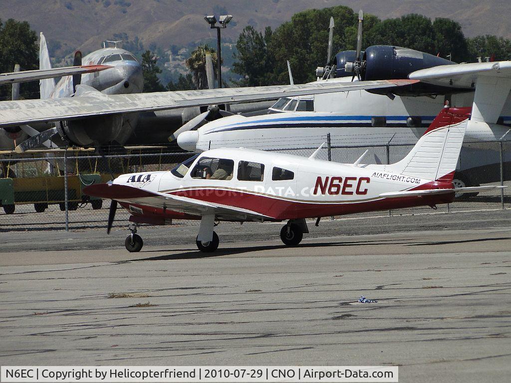 N6EC, 1974 Piper PA-28R-200 Cherokee Arrow C/N 28R-7435220, Taxiing southbound enroute to the runway for take off