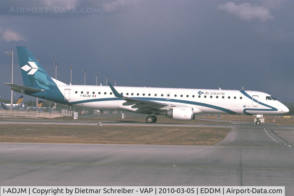 I-ADJM, 2009 Embraer 195LR (ERJ-190-200LR) C/N 19000258, Air Dolomiti Emb195