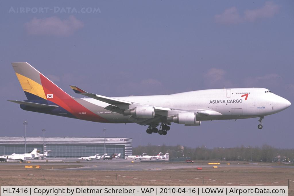 HL7416, 1993 Boeing 747-48E C/N 25778, Asiana Boeing 747-400