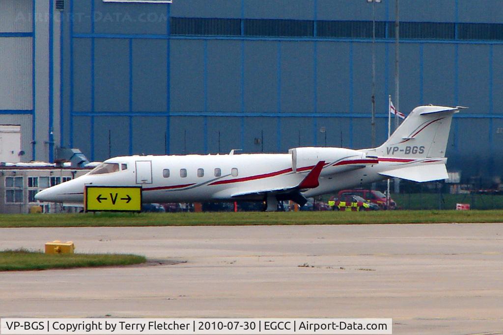 VP-BGS, 2005 Learjet 60 C/N 60-289, BOMBARDIER LEARJET 60 arriving at Manchester UK