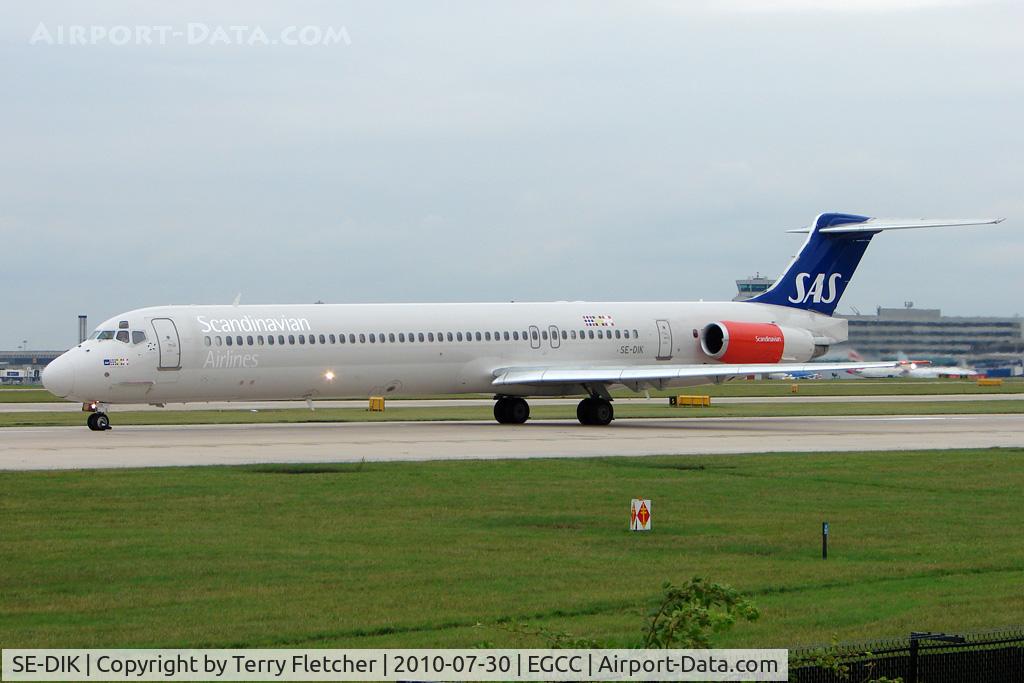 SE-DIK, 1988 McDonnell Douglas MD-82 (DC-9-82) C/N 49728, SAS Mcdonnell Douglas MD-82, c/n: 49728 at Manchester UK