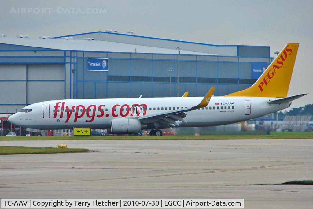 TC-AAV, 2010 Boeing 737-82R C/N 40696, Pegasus 2010 Boeing 737-82R WL, c/n: 40696 at Manchester UK
