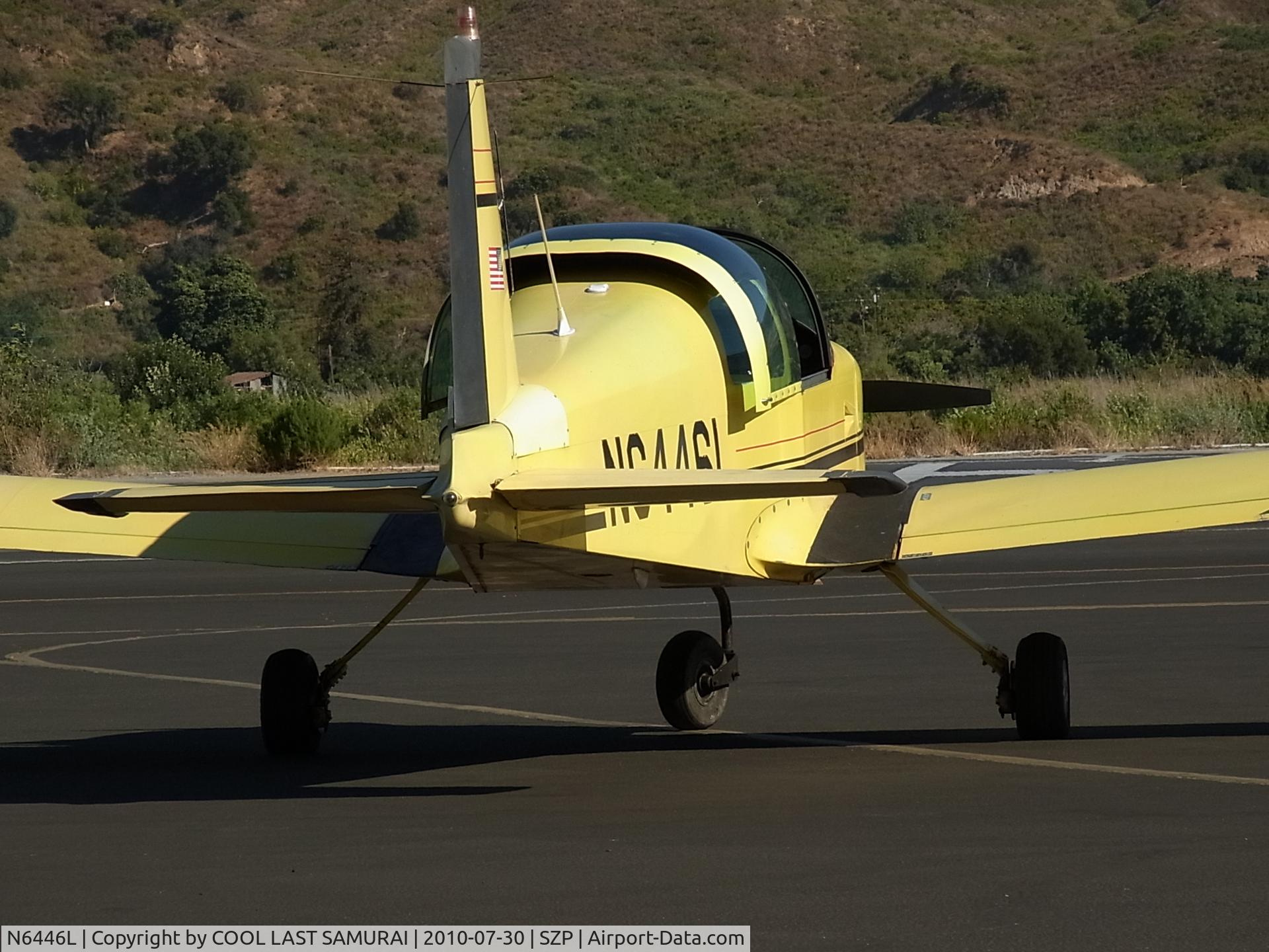 N6446L, 1972 American Aviation AA-1A Trainer C/N AA1A-0446, N6446L at Santa Paula Airport transient parking.
