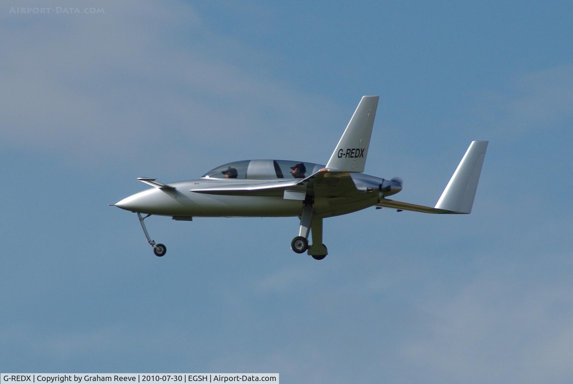 G-REDX, 1999 Berkut 360 C/N PFA 252-12481, On finals into Norwich.