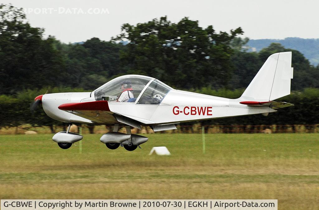 G-CBWE, 2002 Aerotechnik EV-97 Eurostar C/N PFA 315-13958, SHOT AT HEADCORN