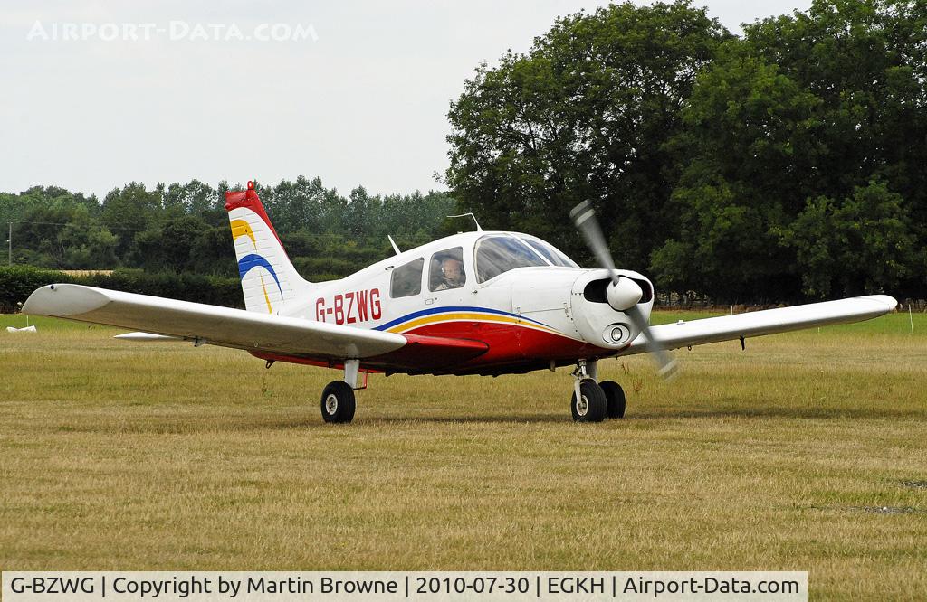 G-BZWG, 1976 Piper PA-28-140 Cherokee Cruiser C/N 28-7625188, SHOT AT HEADCORN