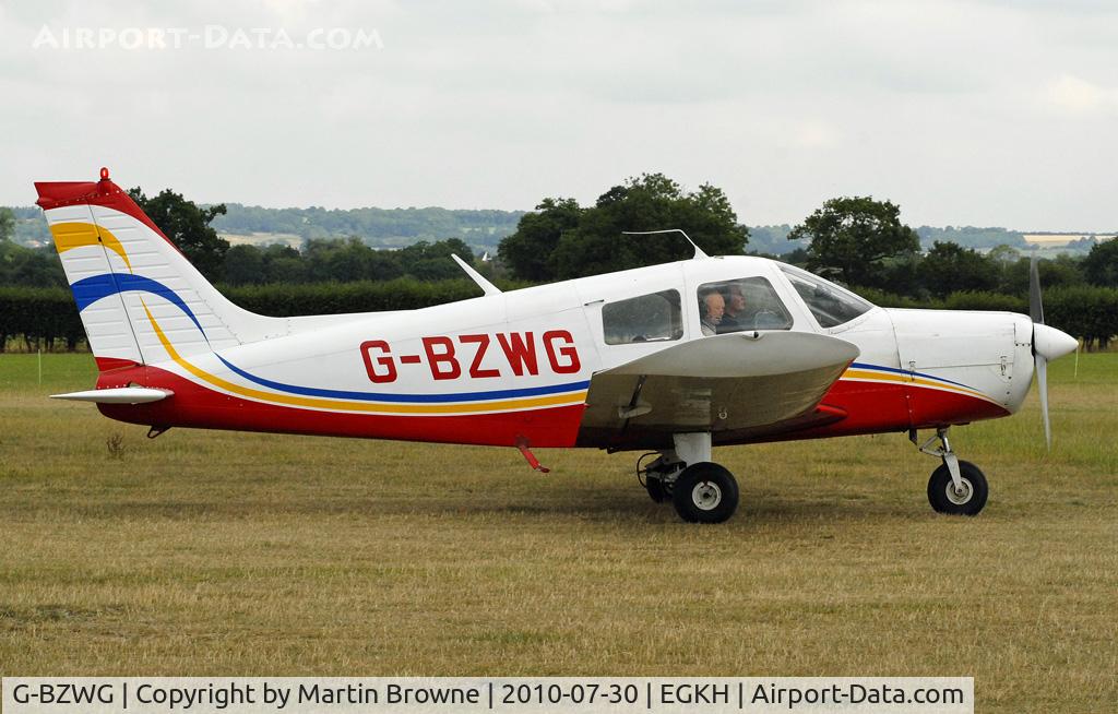 G-BZWG, 1976 Piper PA-28-140 Cherokee Cruiser C/N 28-7625188, SHOT AT HEADCORN