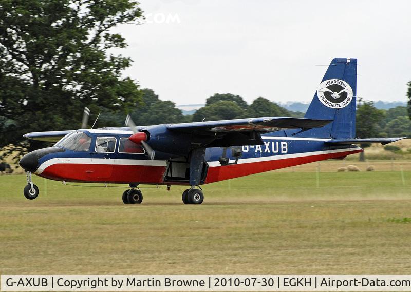 G-AXUB, 1969 Britten-Norman BN-2A Islander C/N 121, SHOT AT HEADCORN