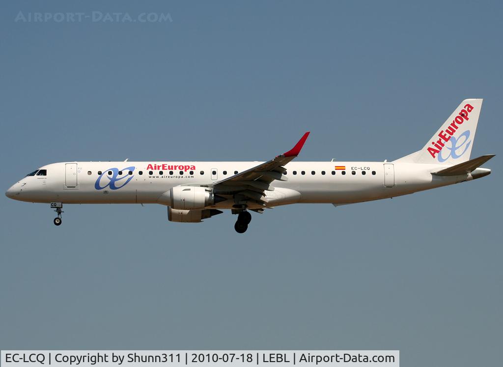 EC-LCQ, 2010 Embraer 195LR (ERJ-190-200LR) C/N 19000303, Landing rwy 25R