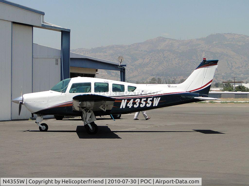 N4355W, 1974 Beech B24R Sierra C/N MC-271, Parked at NA1 facility