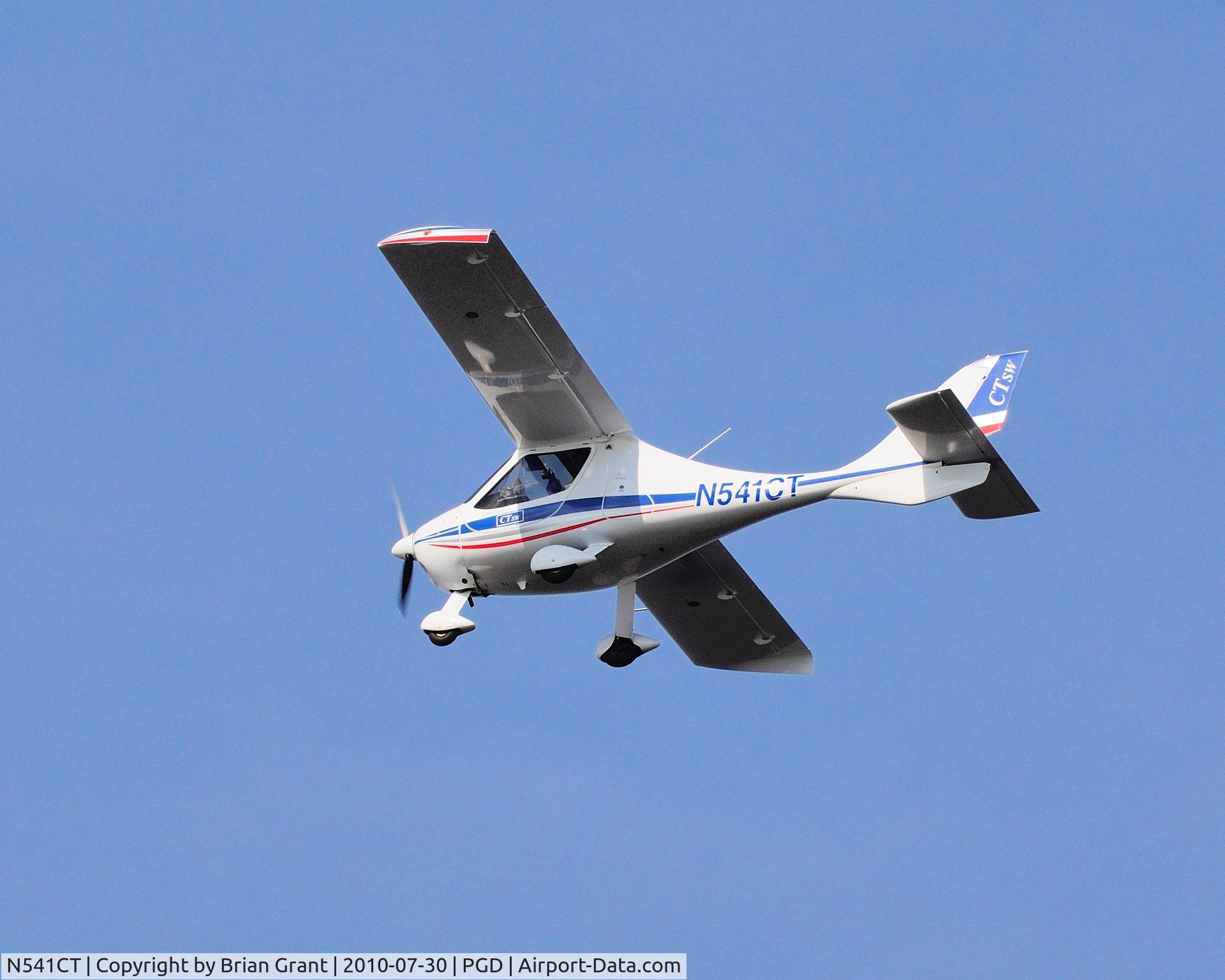 N541CT, 2007 Flight Design CTSW C/N 07-09-22, shown in flight over Punta Gorda FL