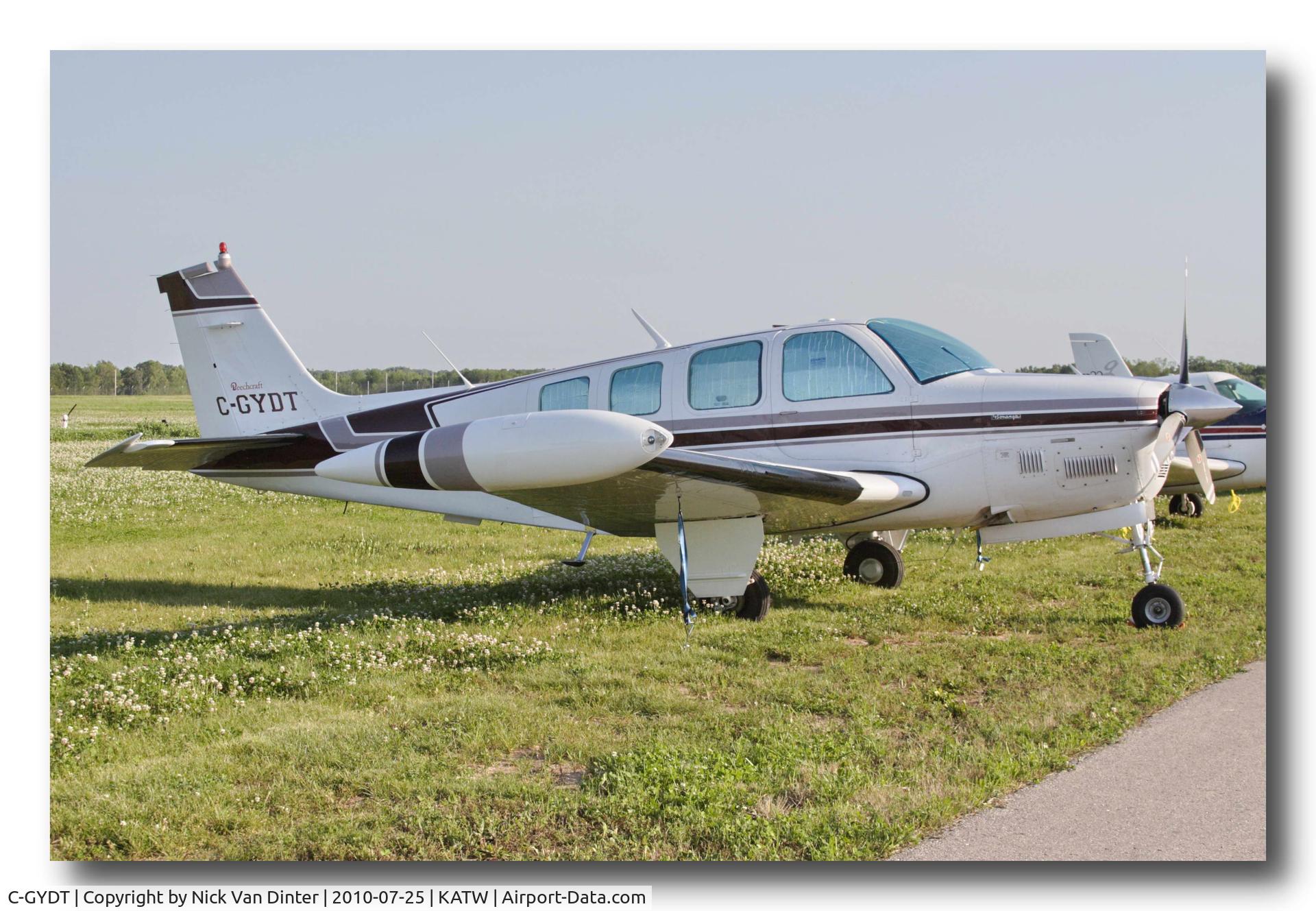 C-GYDT, 1980 Beech A36TC Bonanza 36 C/N EA-148, Sure KATW is nice ... I still want to go to Oshkosh!