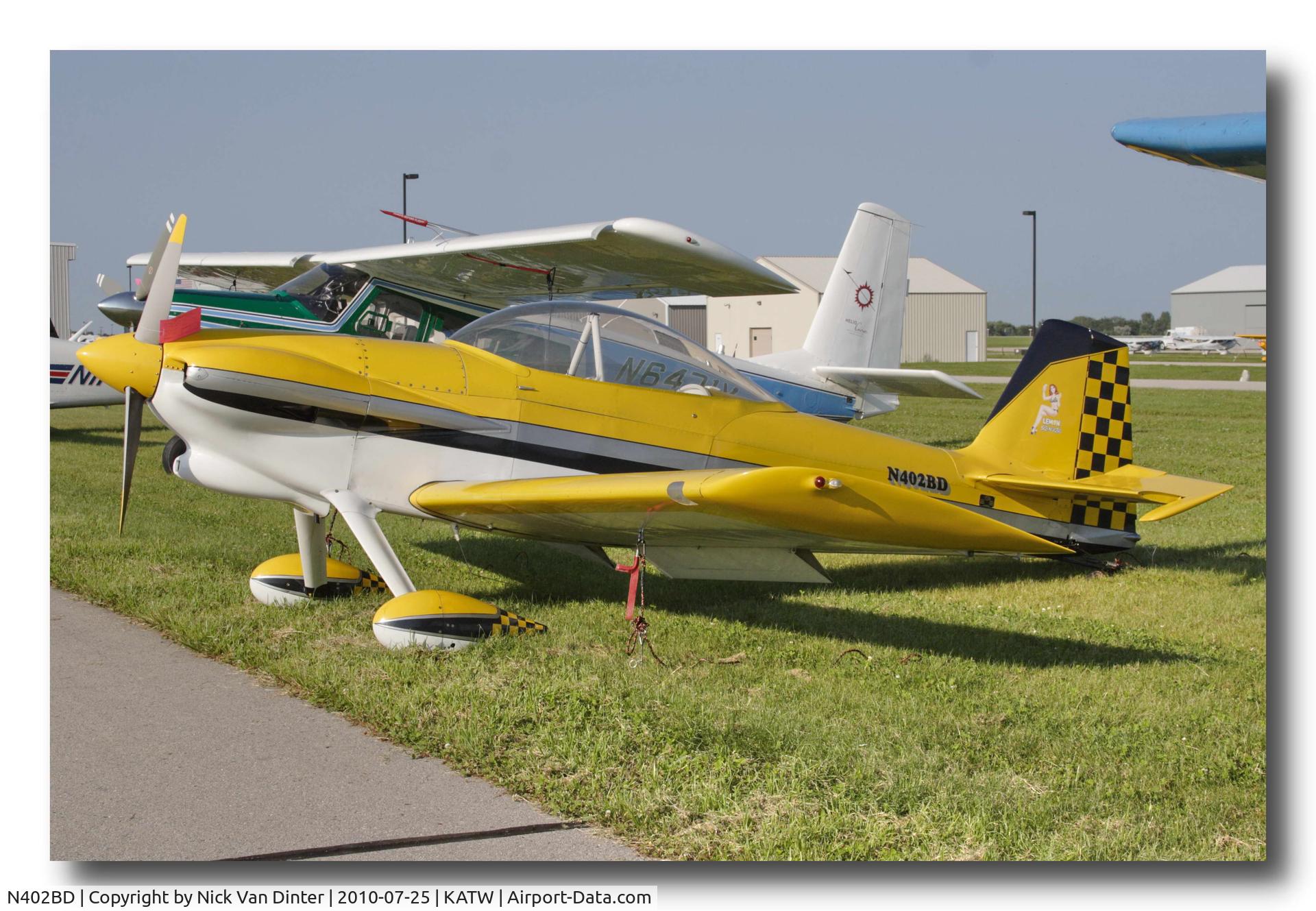 N402BD, 2003 Vans RV-4 C/N 4290, Sure KATW is nice ... I still want to go to Oshkosh!