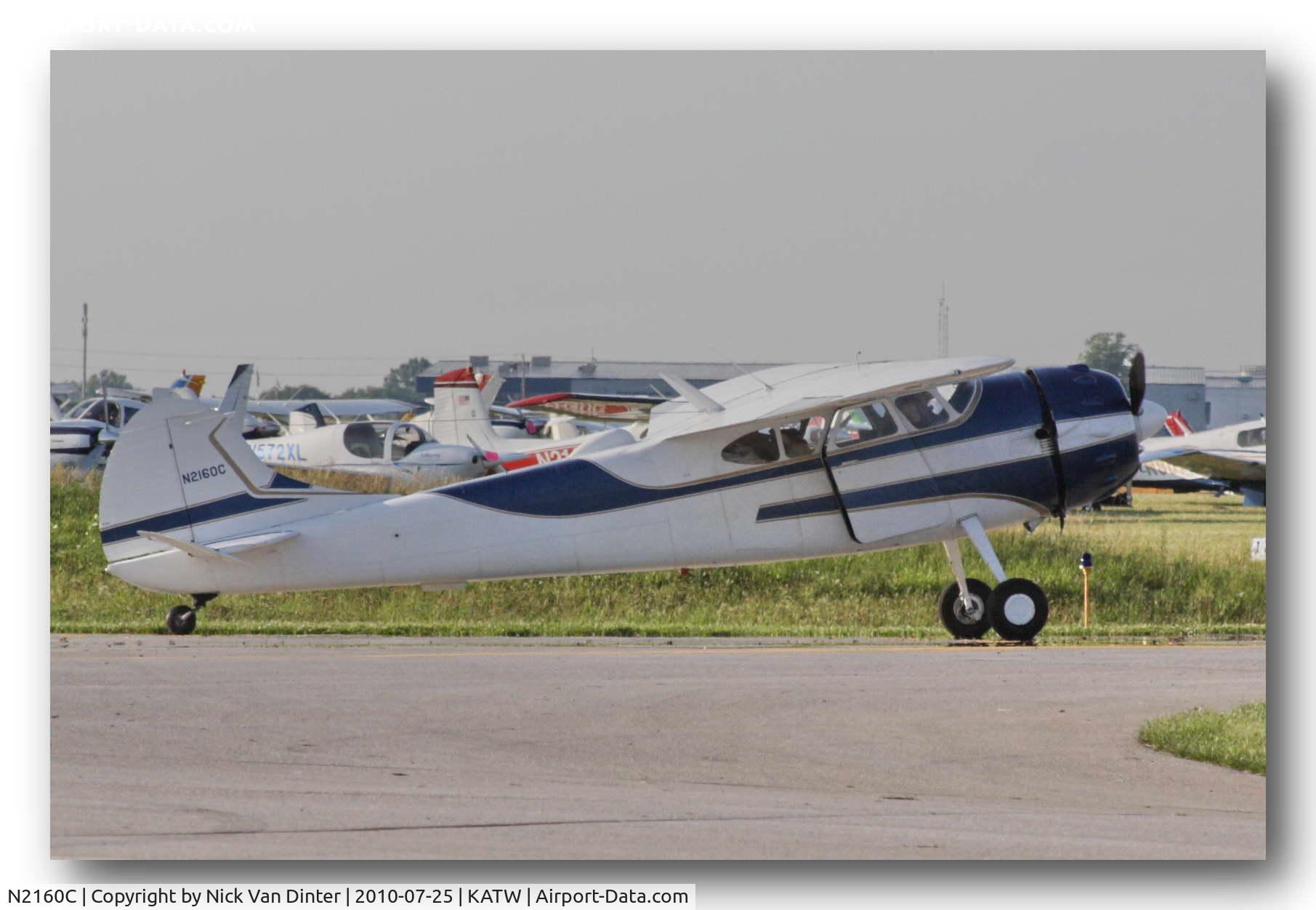N2160C, 1954 Cessna 195B Businessliner C/N 16145, Sure KATW is nice ... I still want to go to Oshkosh!