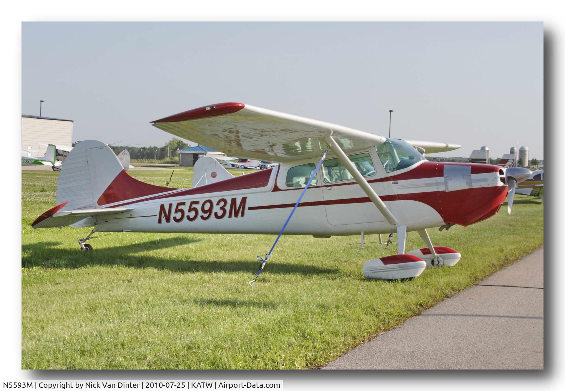 N5593M, Cessna 170B C/N 26967, Sure KATW is nice ... I still want to go to Oshkosh!