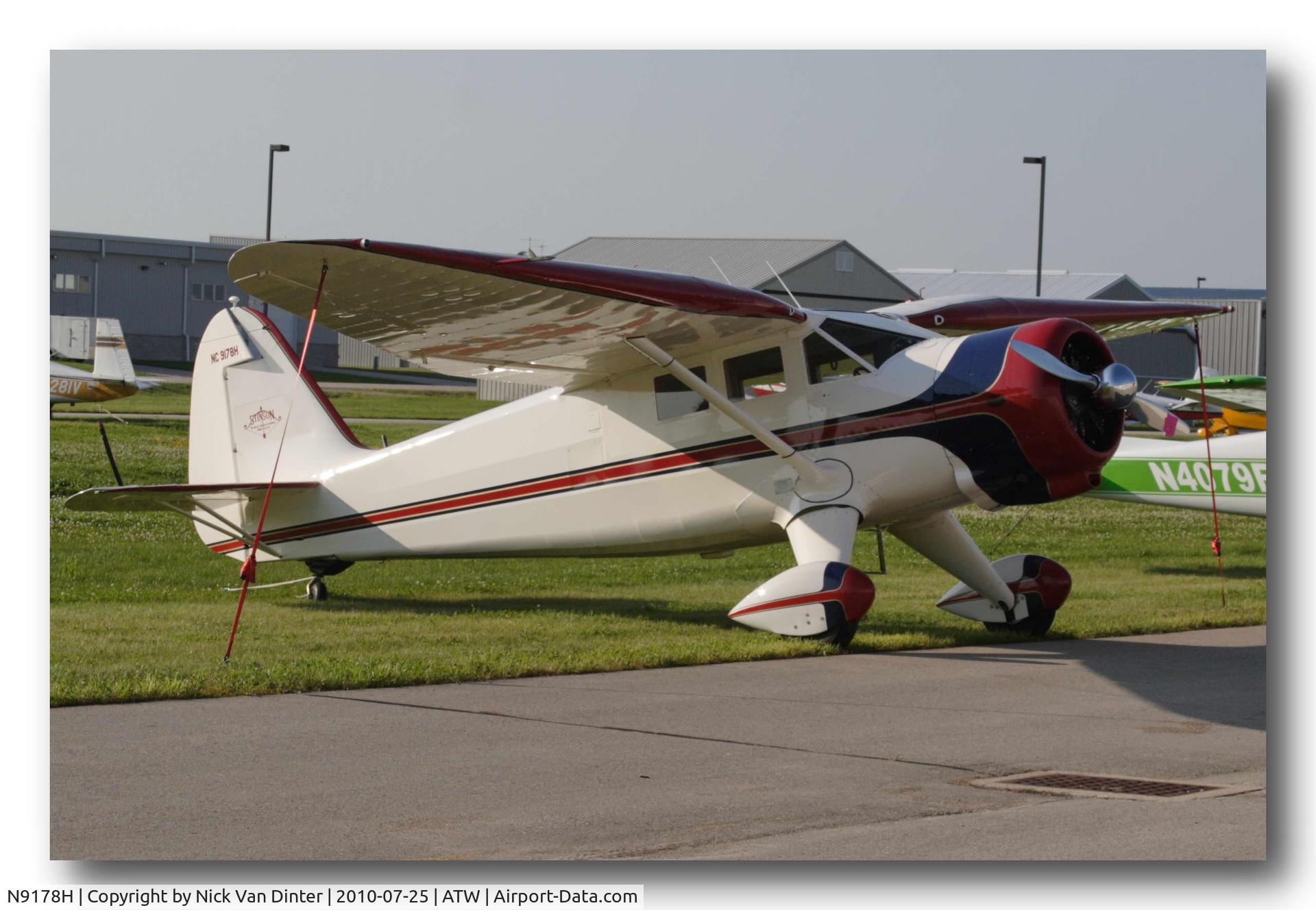 N9178H, 1943 Stinson V77 Reliant C/N 77-186, Sure KATW is nice ... I still want to go to Oshkosh!