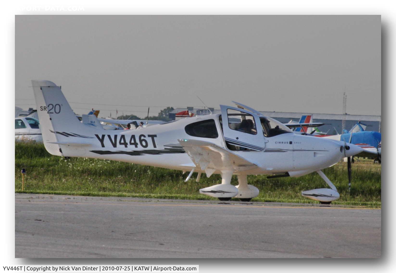 YV446T, Cirrus SR20S C/N Not found YV446T, Sure KATW is nice ... I still want to go to Oshkosh!