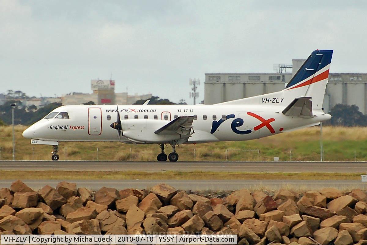 VH-ZLV, Saab 340B C/N 340B-386, At Sydney