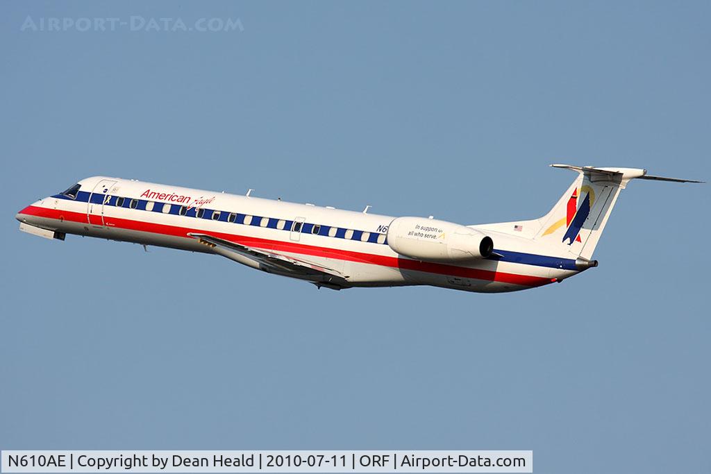 N610AE, 1998 Embraer ERJ-145LR (EMB-145LR) C/N 145073, American Eagle N610AE 