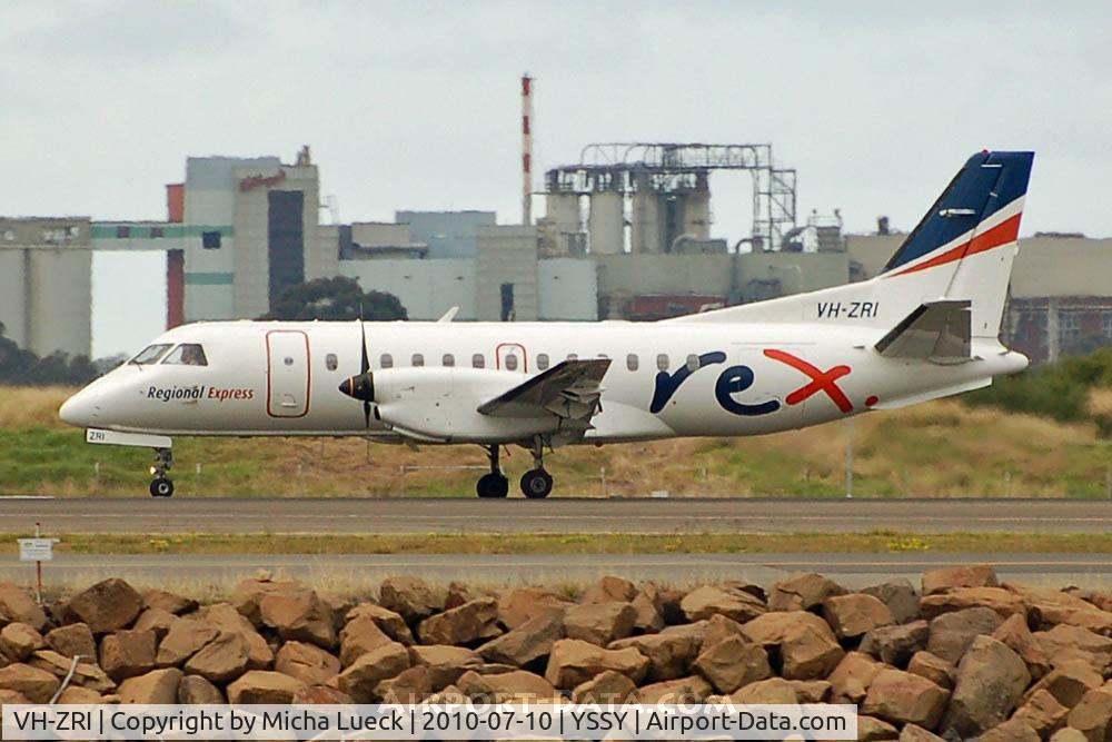 VH-ZRI, 1996 Saab 340B C/N 340B-394, At Sydney