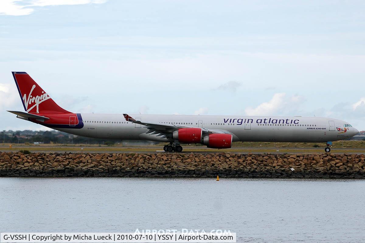 G-VSSH, 2004 Airbus A340-642 C/N 615, At Sydney