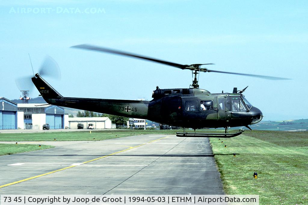 73 45, Bell (Dornier) UH-1D Iroquois (205) C/N 8465, local flight of an Army UH-1