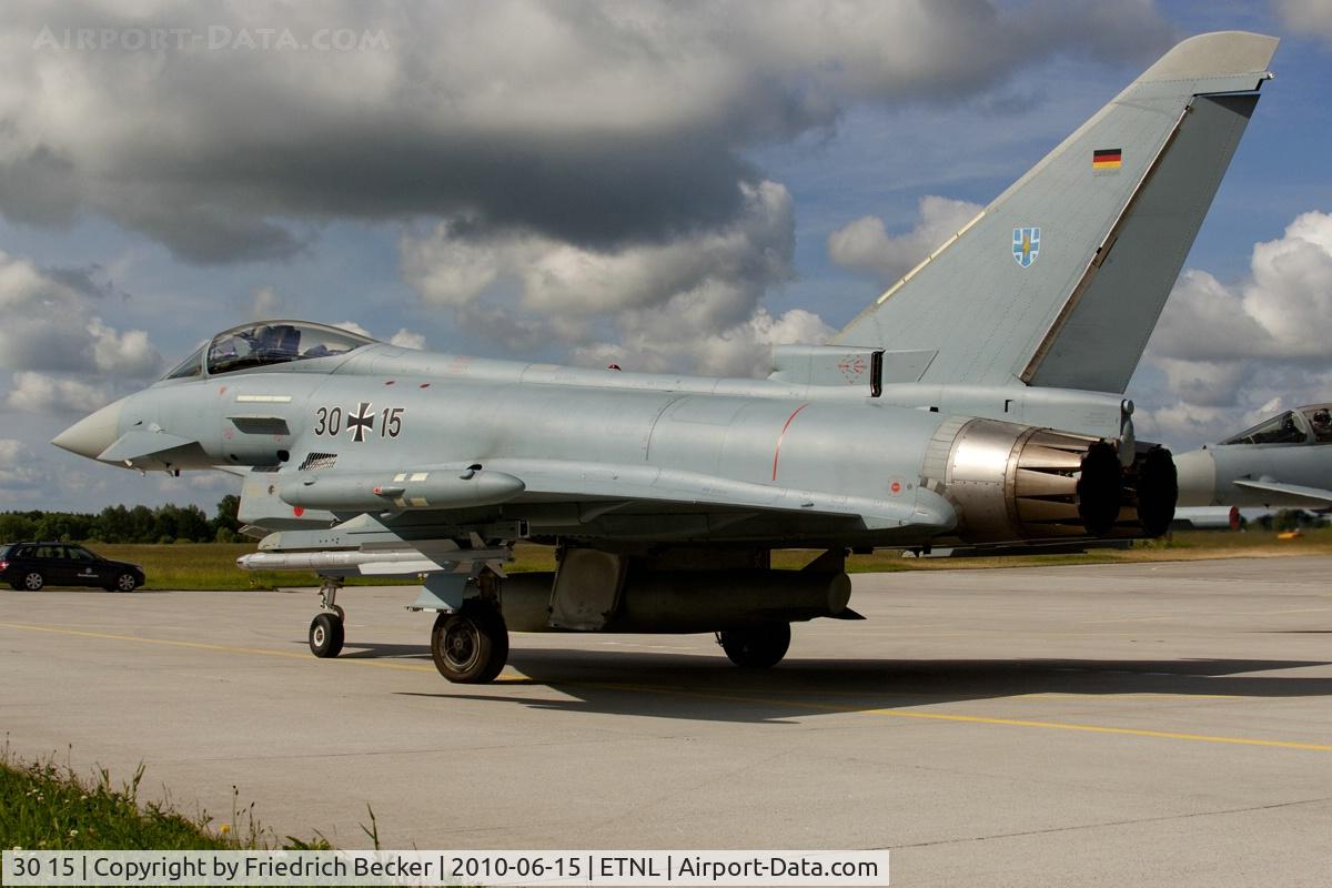 30 15, 2005 Eurofighter EF-2000 Typhoon S C/N GS008, taxying out to the active