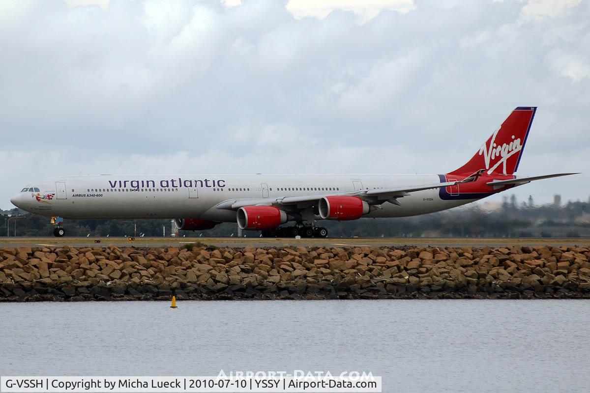 G-VSSH, 2004 Airbus A340-642 C/N 615, At Sydney