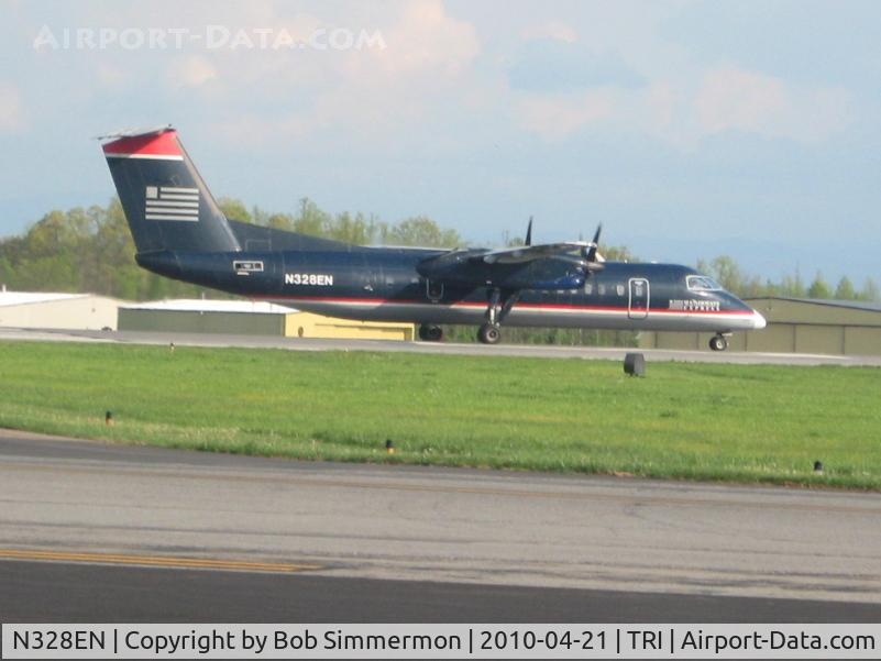 N328EN, 1991 De Havilland Canada DHC-8-311 Dash 8 C/N 281, Departing RWY 23