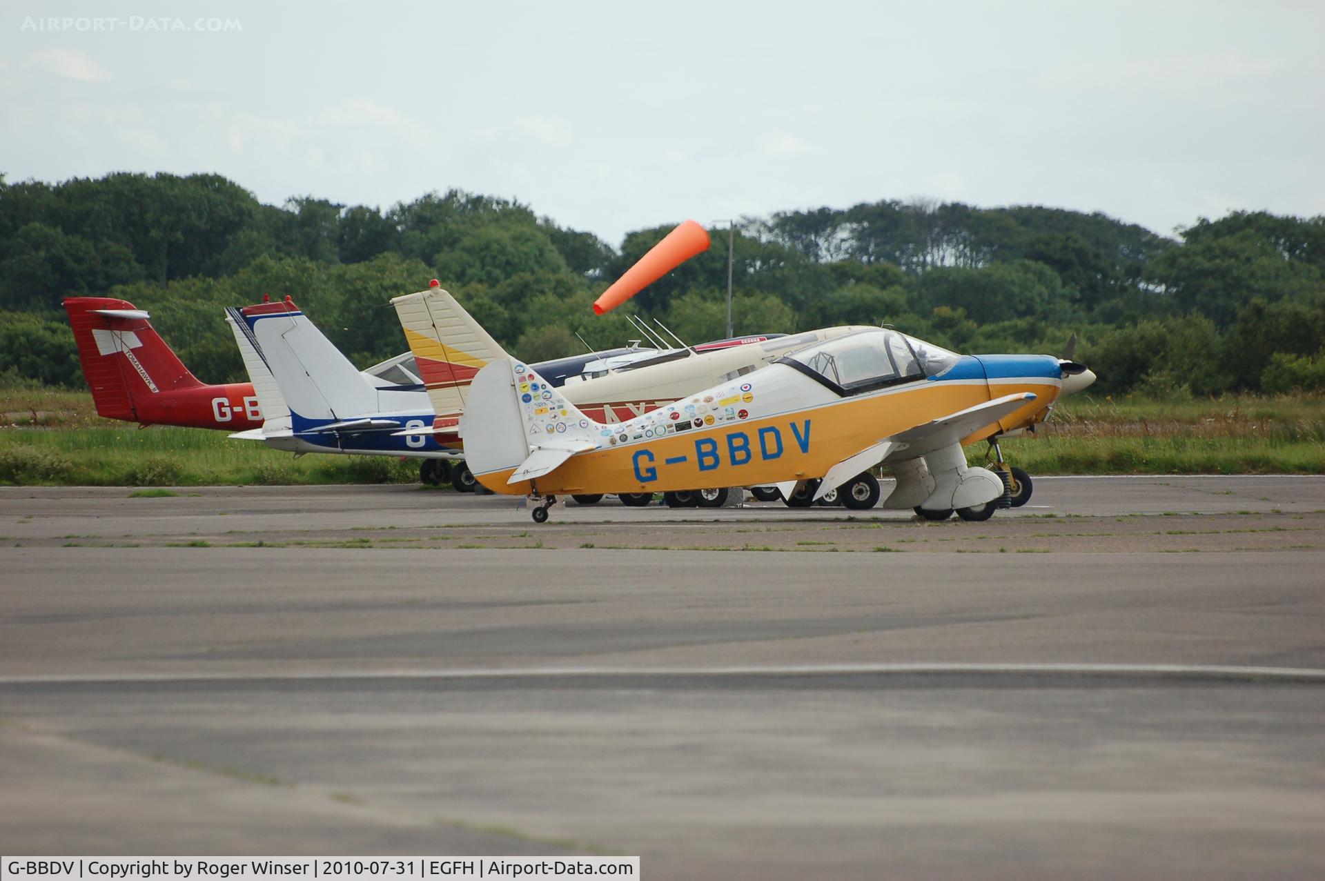 G-BBDV, 1951 SIPA 903 C/N 7, Visiting Swansea Airport