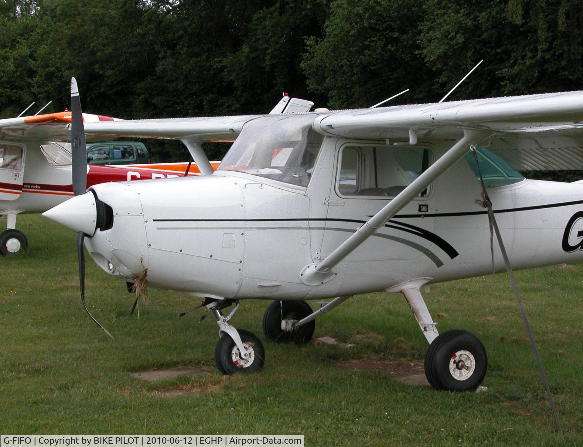 G-FIFO, 1981 Cessna 152 C/N 152-85177, DAMAGE TO RESIDENT CESSNA 152 AFTER FLIPPING OVER ON LANDING PILOT OK.